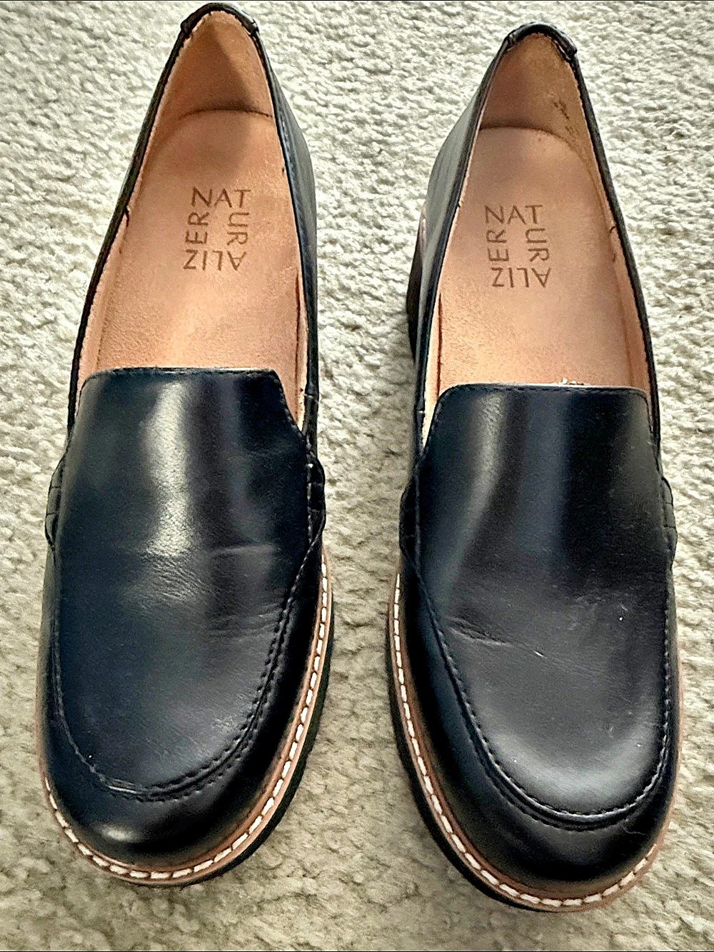 Naturalized Cabaret Black Loafers US 6.5 M worn once EUC